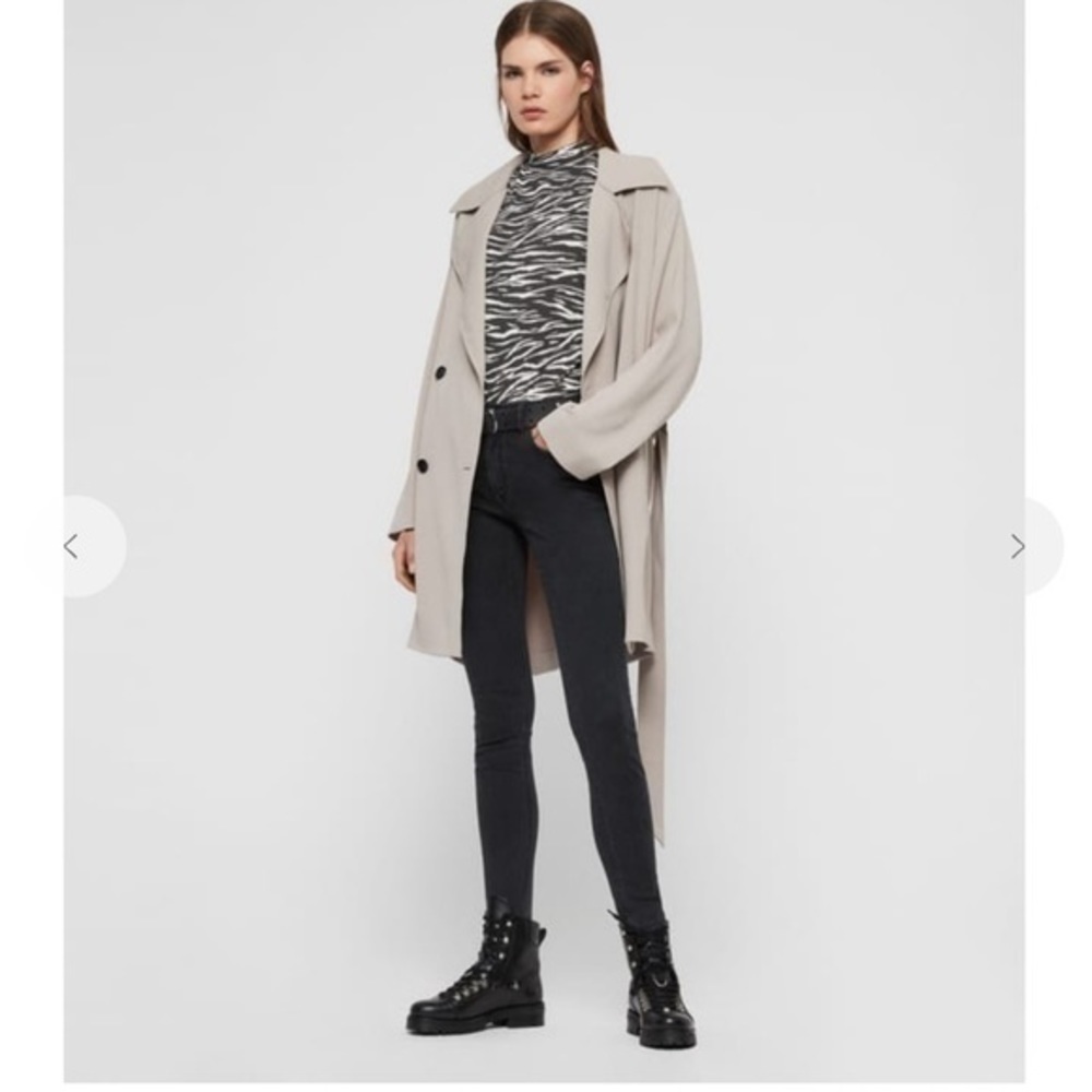 Allsaints oversized Trench Coat size L - Picture 2 of 13